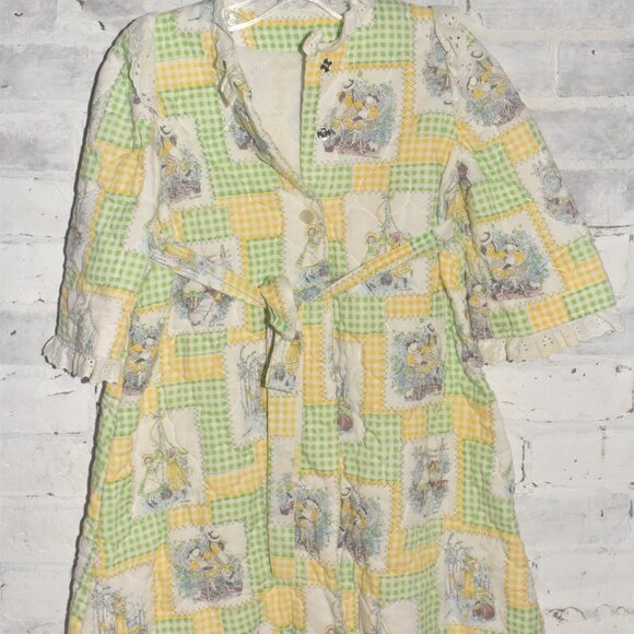 Vintage Alice in Wonderland Old Fabric Stunning Light Jacket 2T-4T - Picture 2 of 10